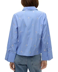 Leila Sequined Striped Shirt