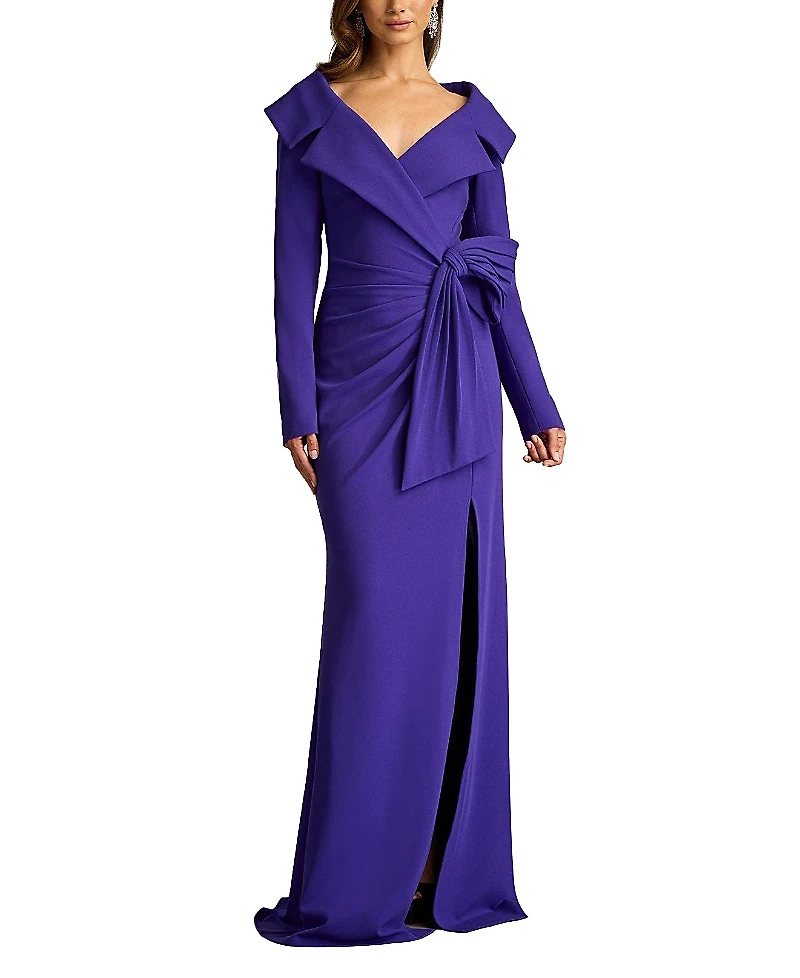 Tadashi Shoji Boleyn Portrait Collar Gown