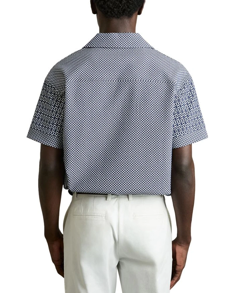 Geo Jacquard Camp Shirt