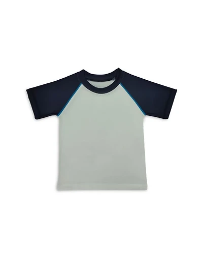 Boys' Short Sleeve Rash Guard Color Block Tee