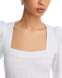 Orion Smocked Peplum Top