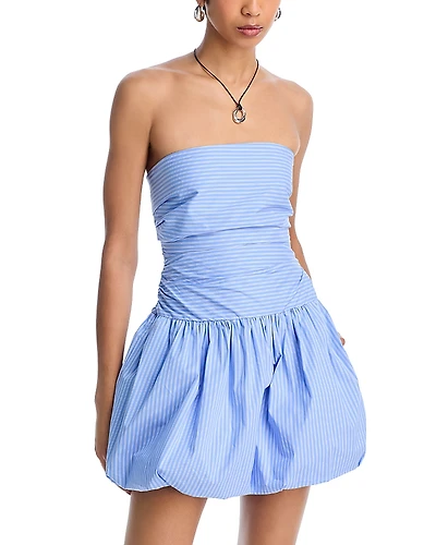 Steve Madden Gigi Bubble Hem Poplin Mini Dress