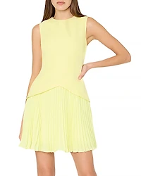 Milly Haddy Pleated Mini Dress