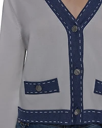 Knit V Neck Cardigan
