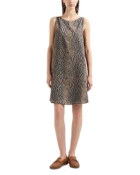 Emporio Armani Snakeskin Print Shift Dress
