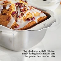 OvenBond® 9" x 5" Tri-ply Clad Stainless Steel 1lbs. Loaf Pan