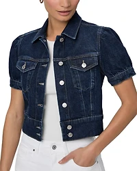 Kendra Puff Sleeve Denim Jacket