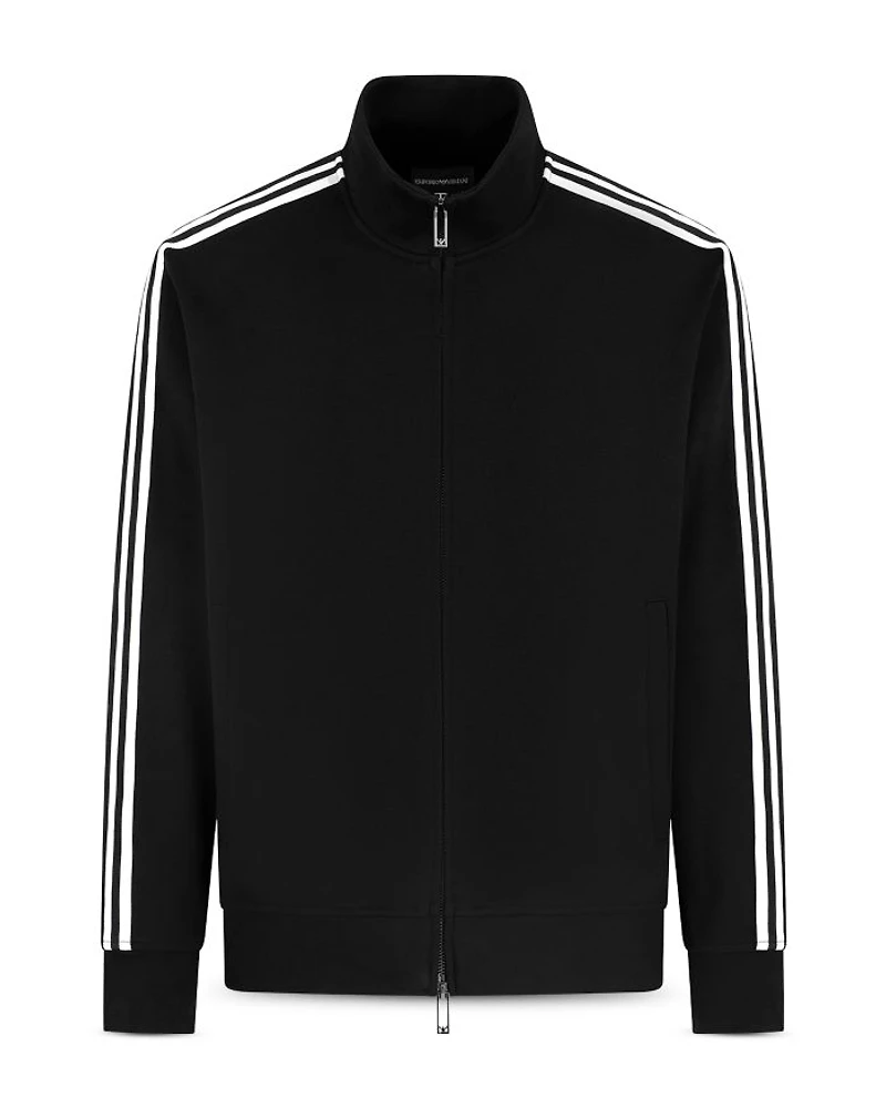 Cotton Jersey Zip Up Sweatshirt