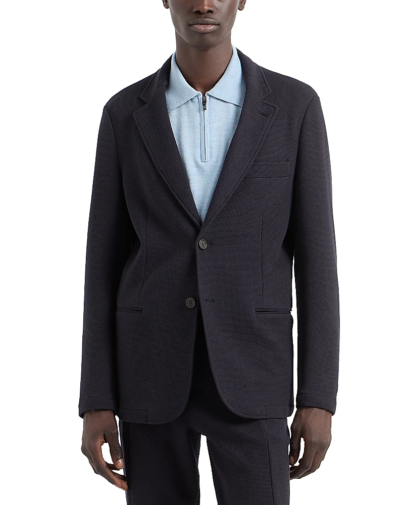 Emporio Armani Travel Essentials Textured Blazer Jacket