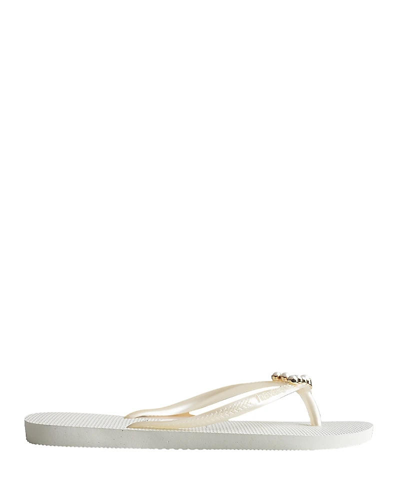 havaianas Women's Slim White Flip Flop Sandals