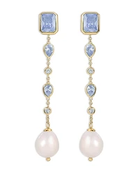 Ettika Gleaming Gem Linear Earrings