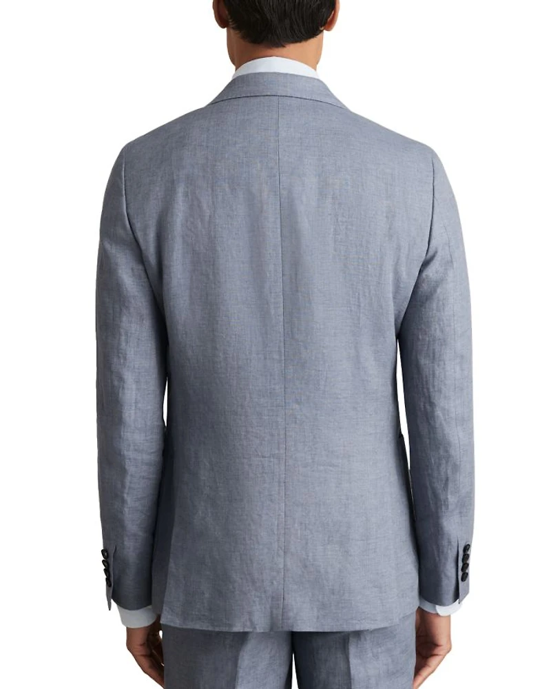 Linen Slim Fit Peak Lapel Blazer