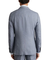 Linen Slim Fit Peak Lapel Blazer