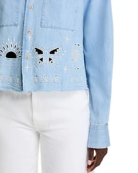 The Roomie Double Frenchie Crop Shirt