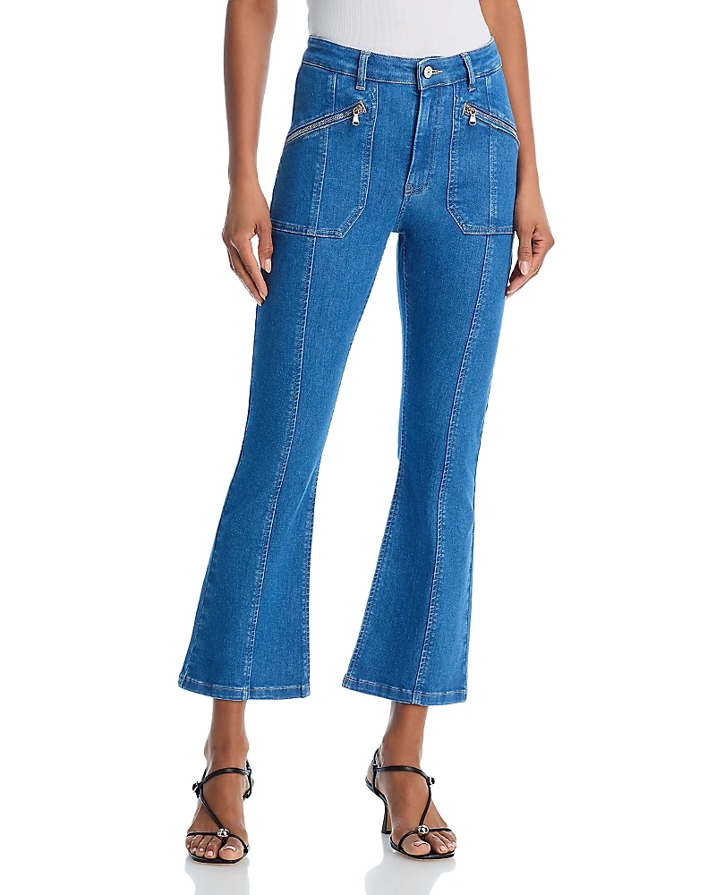 Cinq a Sept Celeste Crop High Rise Flare Jeans