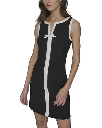 Split V Neck Sleeveless Dress