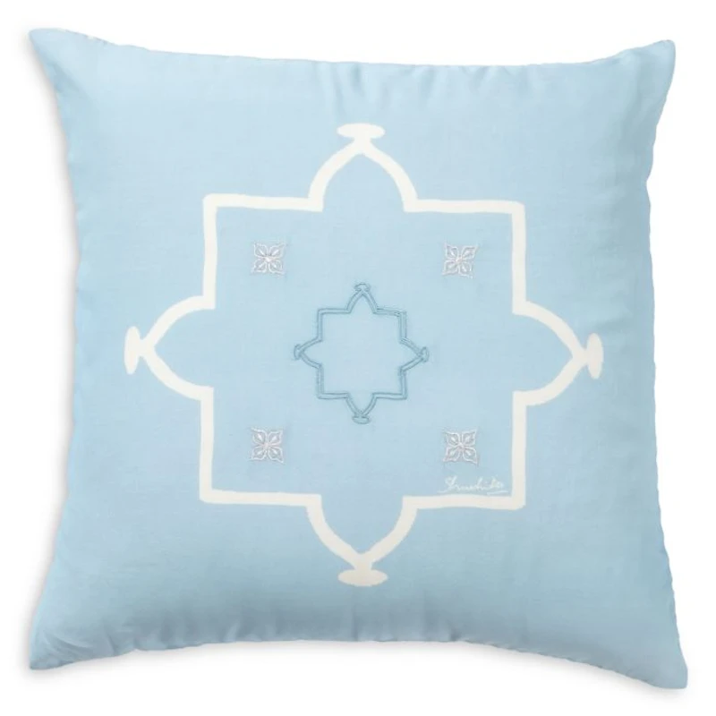 Aqua Marine Jharoka Reversible Cushion, 20" x 20"