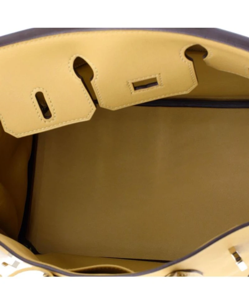 Birkin 25 Handbag Light Swift with Palladium Hardware