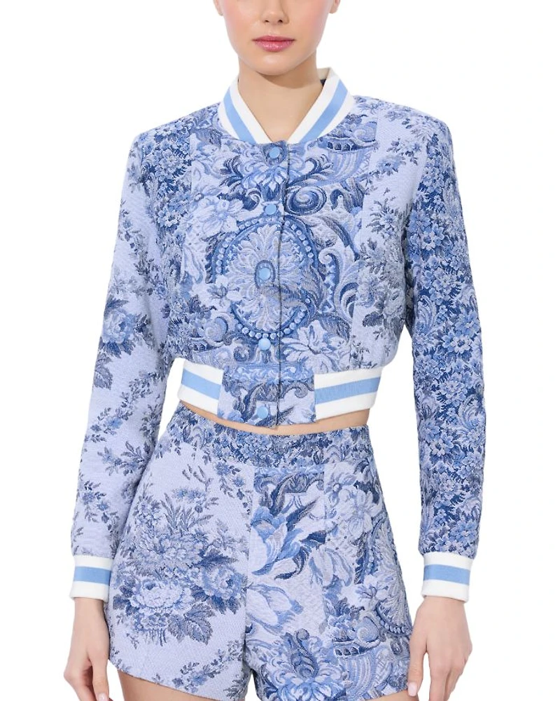 Barton Cropped Varsity Jacket