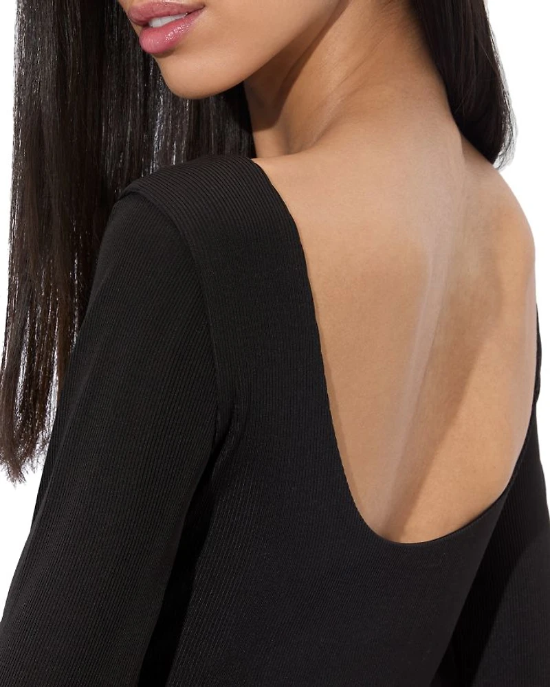 Rhys Ballet Scoop Neck Bodysuit