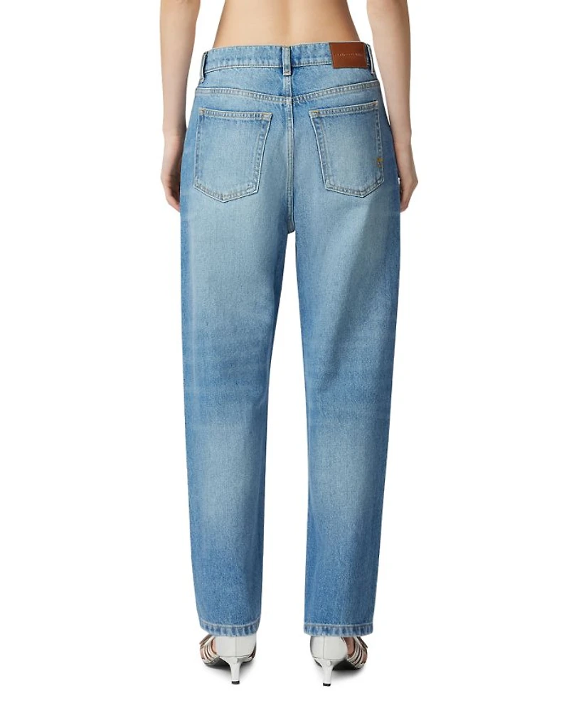 Rose Straight Leg Jeans Mid Wash
