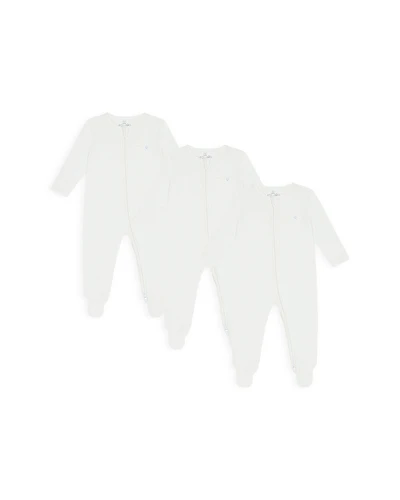 Mori Unisex Clever Zip Baby Pajamas, 3 Pack - Baby