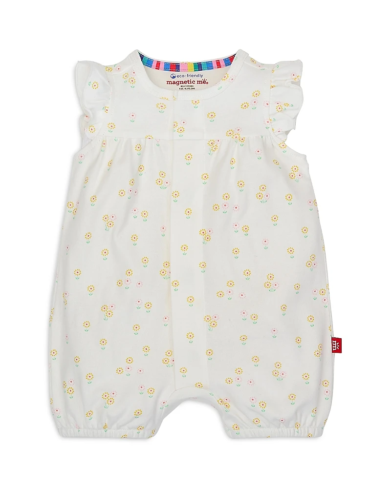 Magnetic Me Girls' Evangeline Ruffled Romper - Baby