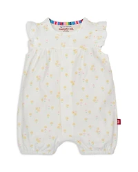 Magnetic Me Girls' Evangeline Ruffled Romper - Baby