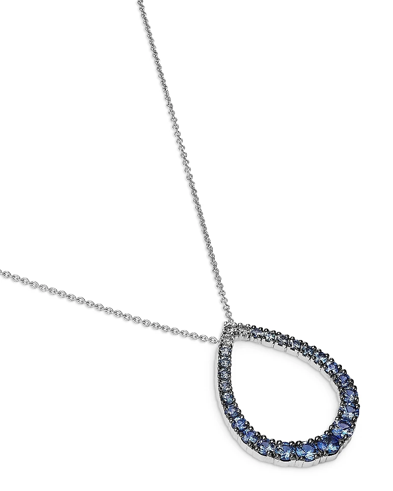 Bloomingdale's Fine Collection Sapphire Ombre Pendant Necklace