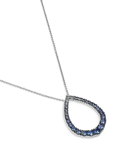 Bloomingdale's Fine Collection Sapphire Ombre Pendant Necklace