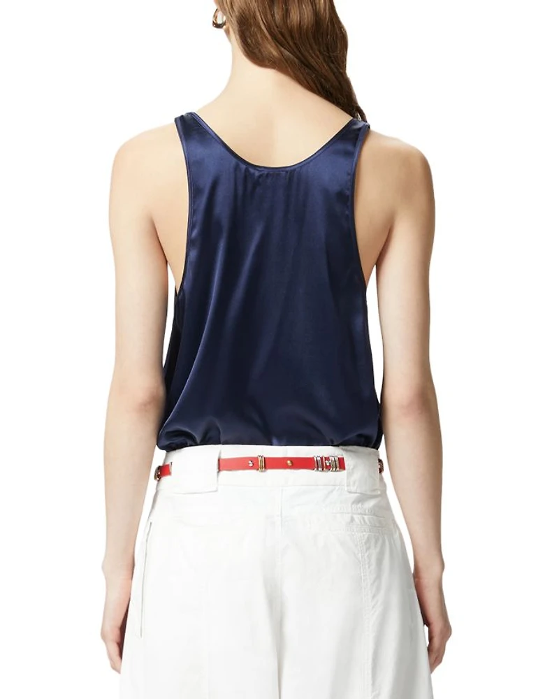 Crazy Canottiera Satin Top