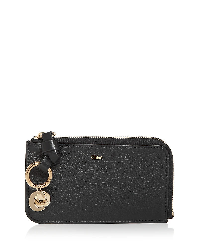 Chloe Alphabet Small Leather Zip Wallet