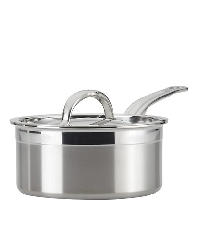 ProBond® Forged 1.5-Quart Professional Clad Stainless Steel Saucepan with Lid