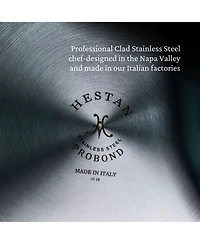 ProBond® Forged 10-Piece Professional Clad Stainless Steel Cookware Set with TITUM® Nonstick