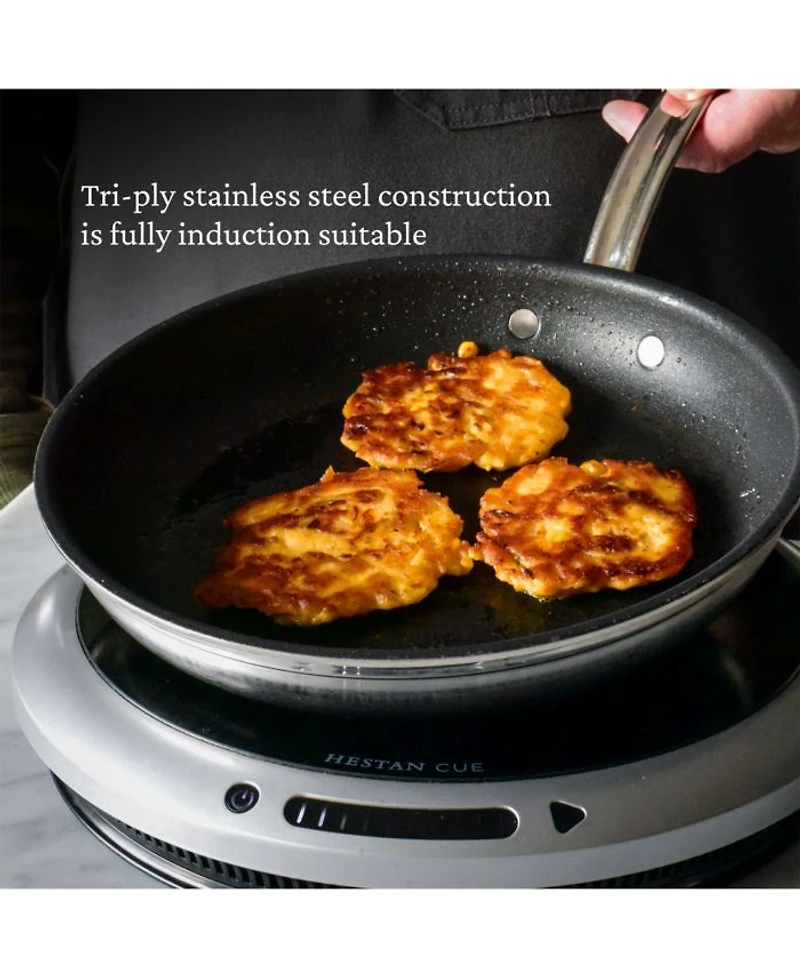 ProBond® Forged 10-Piece Professional Clad Stainless Steel Cookware Set with TITUM® Nonstick