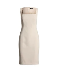 Stretch Crepe Sleeveless Cocktail Dress