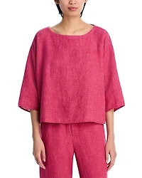 Eileen Fisher Linen Boat Neck Tunic