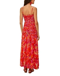 Flying Birds Ruffled Dress
