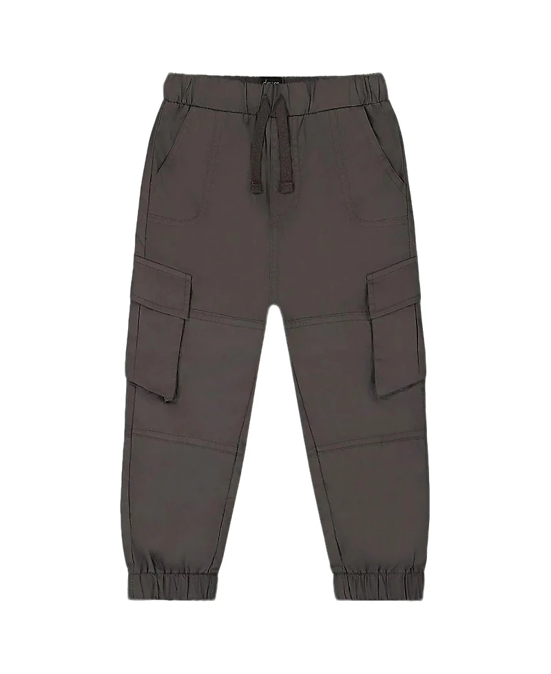 Deux par Deux Boys' Parachute Cargo Pocket Jogger Pants - Little Kid
