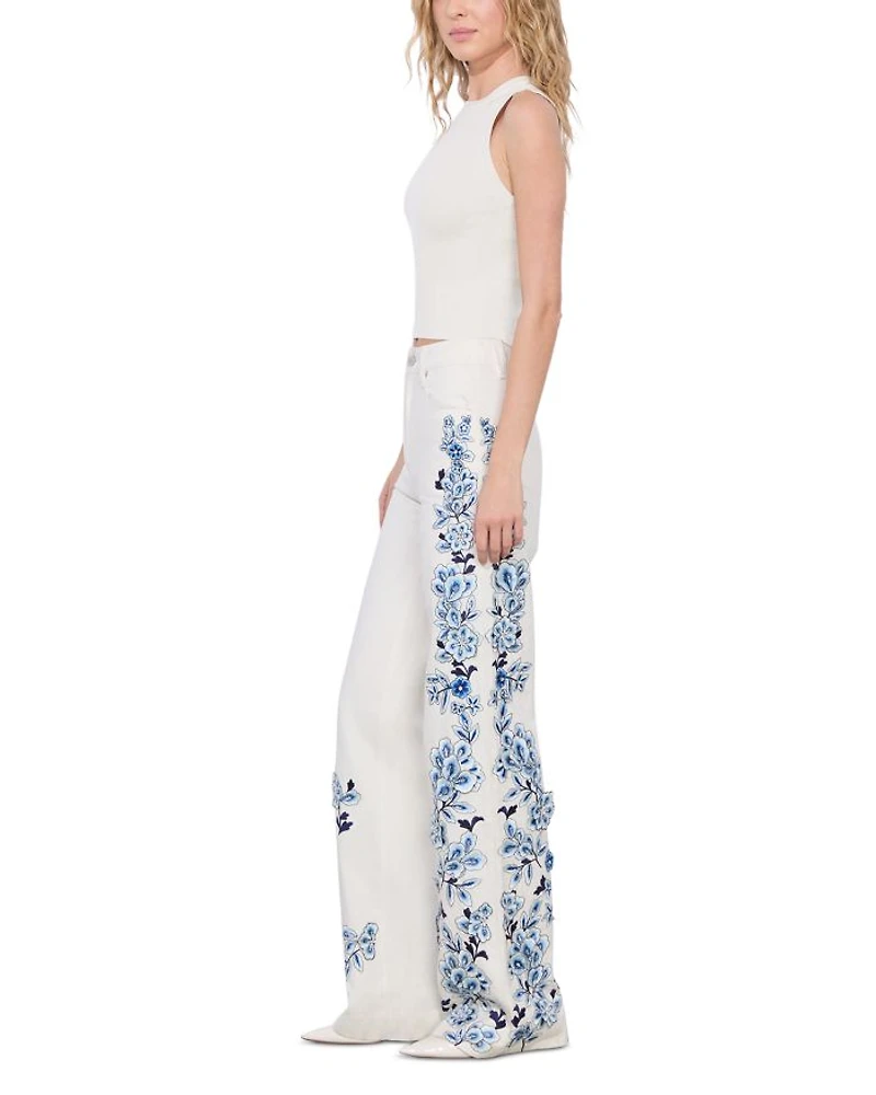 Weezy Floral Embroidered Pants
