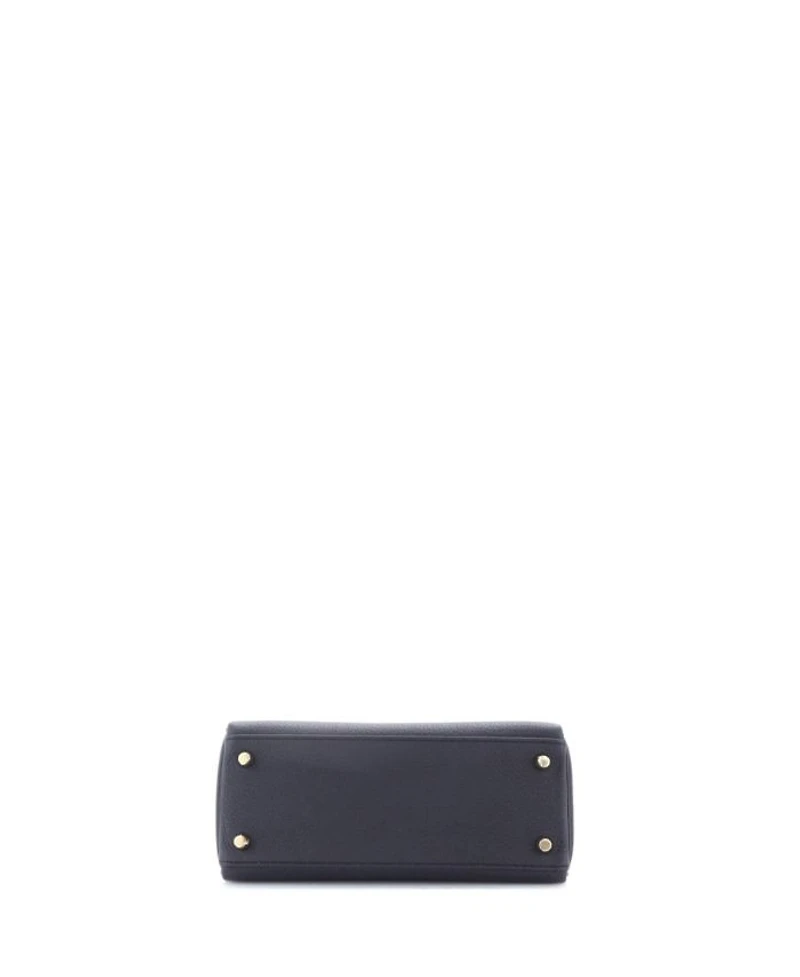 Kelly 25 Handbag Black Togo with Gold Hardware