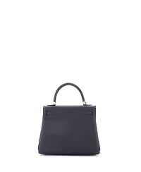 Kelly 25 Handbag Black Togo with Gold Hardware