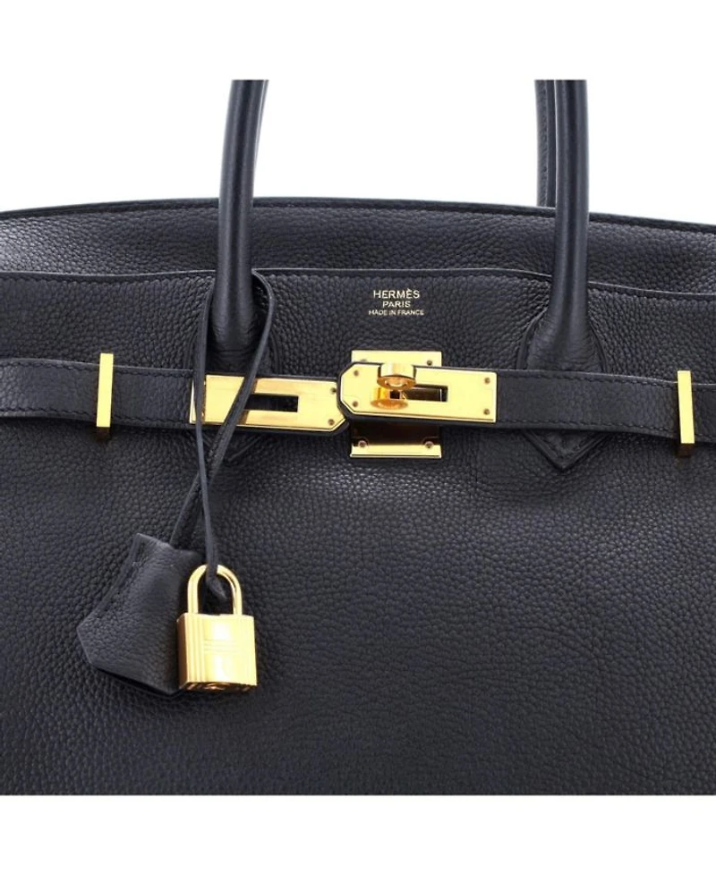 Birkin Handbag Black Togo with Gold Hardware