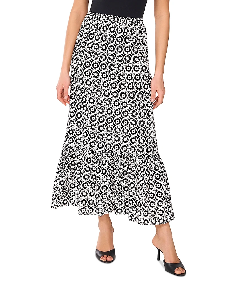 Vince Camuto Ruffle Midi Skirt