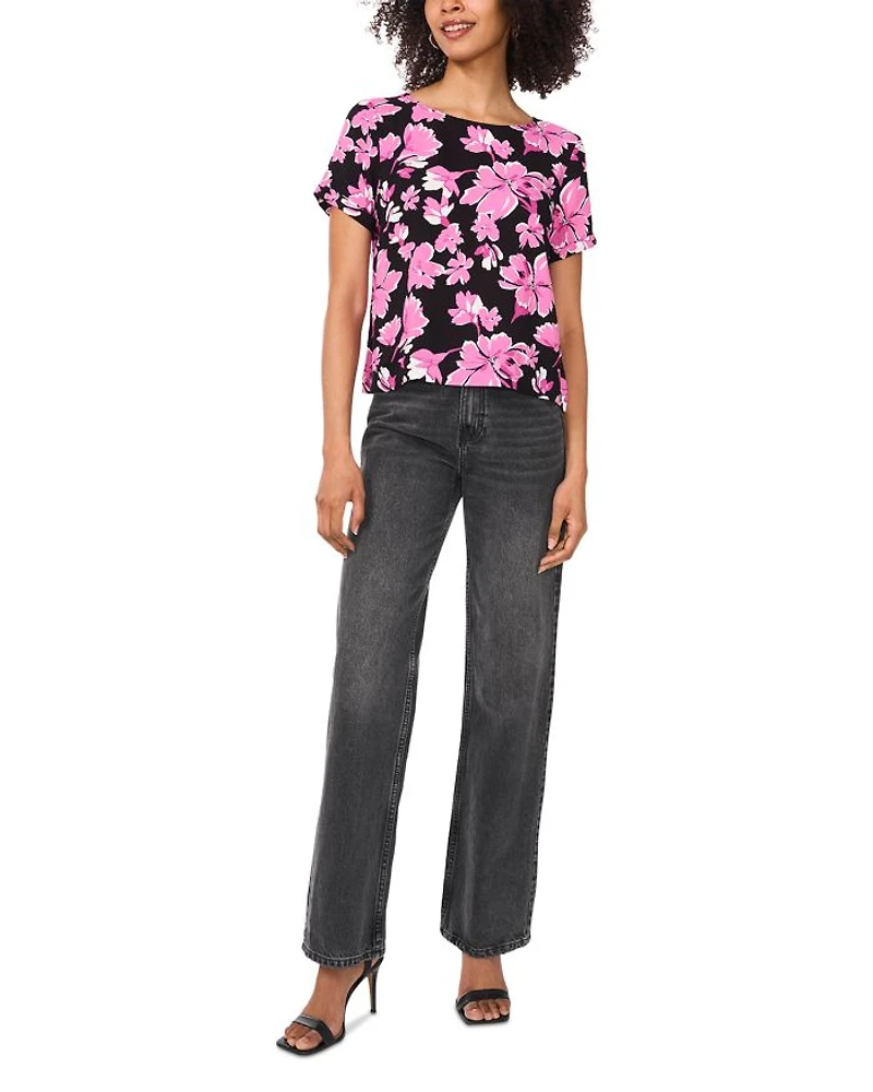 Rolled Cuff Short Sleeve Tee