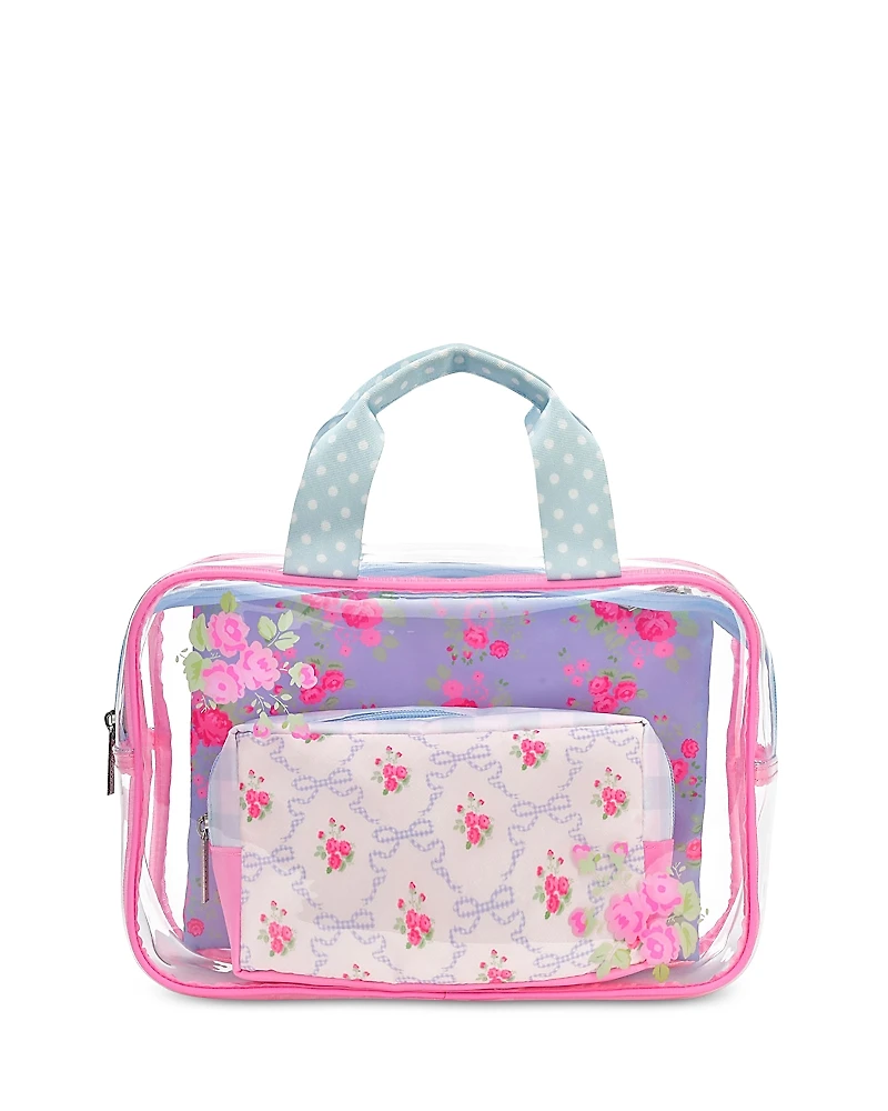 Iscream Ditsy Floral Cosmetic Bag Trio
