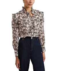 Phase Eight Serena Frill Blouse