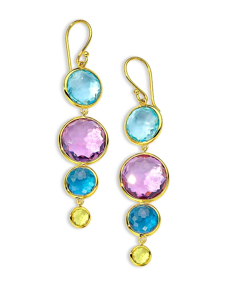 Ippolita 18K Yellow Gold Lollipop Multi Gemstone Drop Earrings