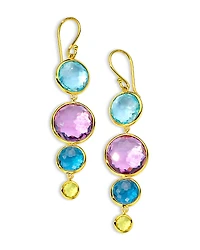 Ippolita 18K Yellow Gold Lollipop Multi Gemstone Drop Earrings