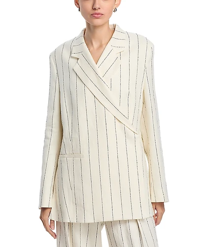 Boss Janka Linen Blend Relaxed Fit Suit Jacket